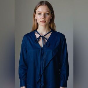 Sioni Navy Tunic Blouse